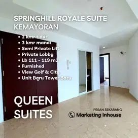 APARTEMEN SPRINGHIL KEMAYORAN UNIT BARU FREE DP FURNISH IPL VIEW GOLF