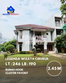 Rumah Hoek Minimalis Nyaman & Siap huni di Legenda Wisata , Bisa KPR