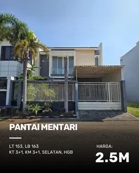 Rumah Pantai Mentari STRATEGIS MINIMALIS SIAP HUNI