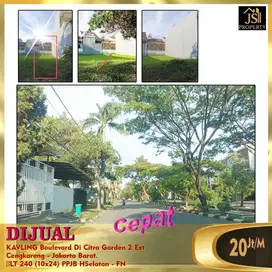 DIJUAL KAVLING Boulevard Di Citra Garden 2 Ext Jakarta Barat - FN