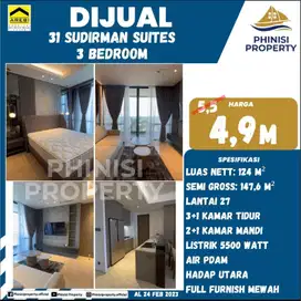 Dijual Apartemen 31 Sudirman Makassar - 3+1 Kamar, Lantai 27, Full Fur