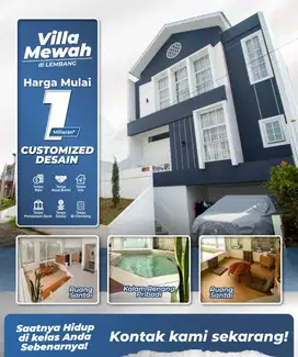 View Terbaik di Cluster Islami ! Rumah K Renang di Setiabudi Lembang
