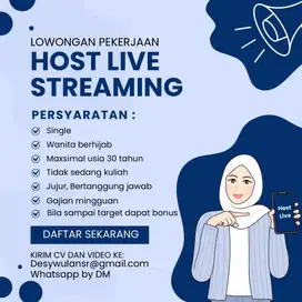 DICARI HOST LIVE STREAMING