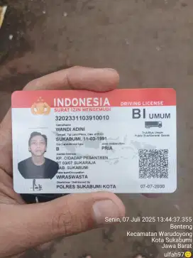 Sim b1u siap kerja
