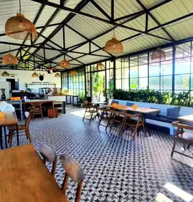 Dijual Rumah + Cafe Strategis Full View Gunung & Kota di Bumiaji, Batu