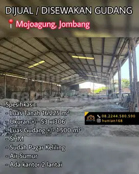 SEWA Gudang Tanah Raya By Pass ByPass Mojoagung Ploso Sumobito Jombang