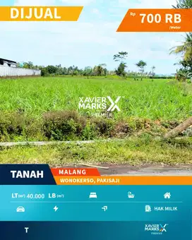DIJUAL LAHAN LUAS ZONA INDUSTRI DI WONOKERSO KEC. PAKISAJI KAB. MALANG