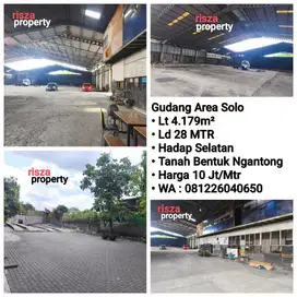 Jual Gudang Solo Area Dekat Manahan Akses Simpangan Truck, Dekat Tol