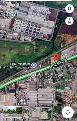 dijual tanah raya gilang cocok untuk kantor dan gudang
