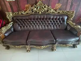 SOFA BARCELONA FULL SET JATI UKIRAN JEPARA MEWAH