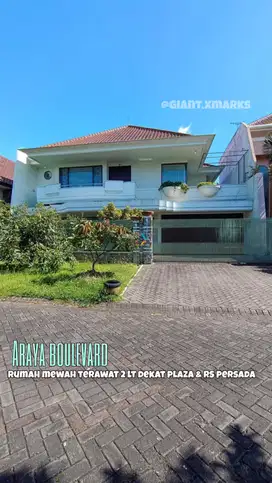 Rumah mewah terawat di Araya Boulevard Malang