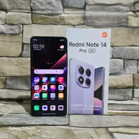Xiaomi Redmi Note 14 Pro 5G 8/256 Black Fulset segel mulus 98% Garansi