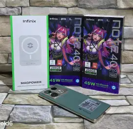 Infinix Note 40 Pro 5G 8/256 Fulset segel mulus 98% Garansi panjang