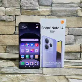 Xiaomi Redmi Note 14 5G 8/256 Fulset segel mulus 95% Garansi panjang