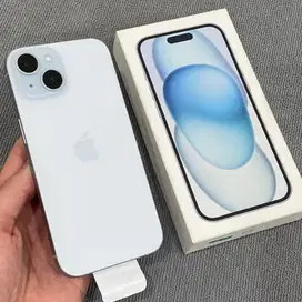 iPhone 15 128GB Blue iBox garansi on like new