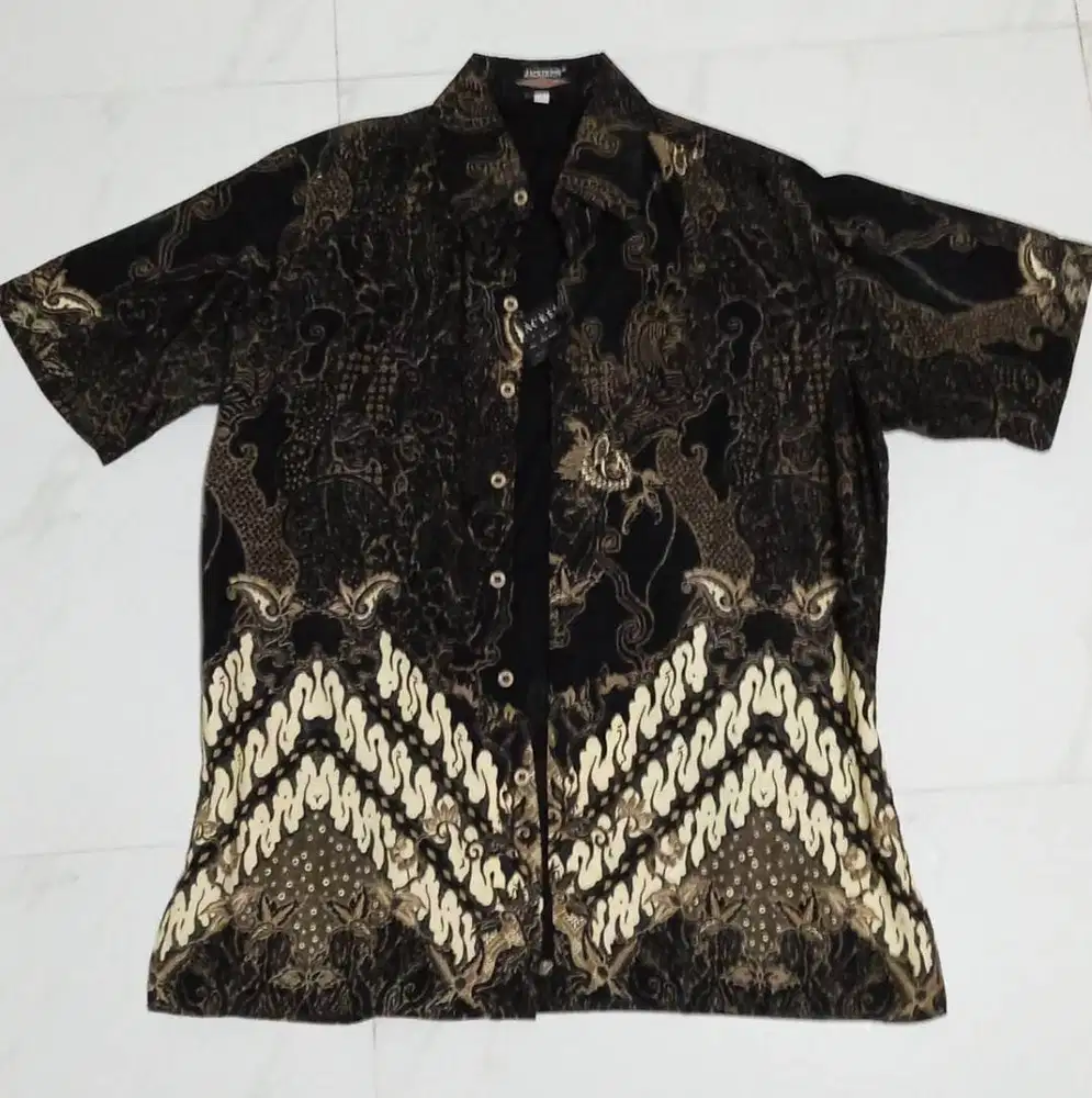Kemeja Batik kain katun merk Jackerton halus adem nyaman dipakai