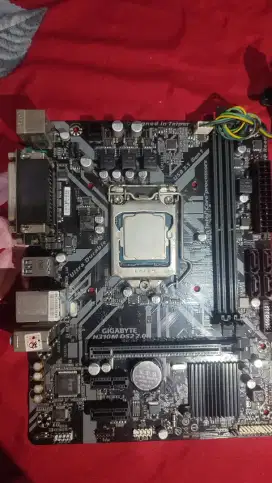 mobo msi h310 + prosesor intel 5400