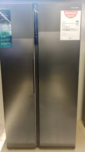HISENSE REFRIGERATOR SIDE BY SIDE 591 L GREY
