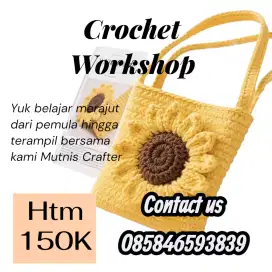 Workshop merajut dari pemula sampai dengan terampil