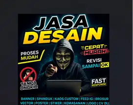JASA DESAIN GRAFIS, DESAIN LOGO, SPANDUK, BANNER, CV