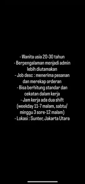 Admin Online Shop (Tidak jadi host live)