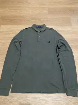 Fred Perry Long Sleeved Polo Shirt