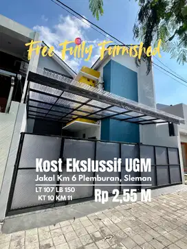 Jual kost Ekslussif 10 kamar dekat UGM Jakal km 6 Plemburan
