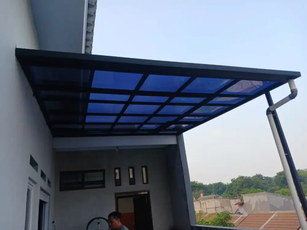 Kanopi minimalis atap tranfaran