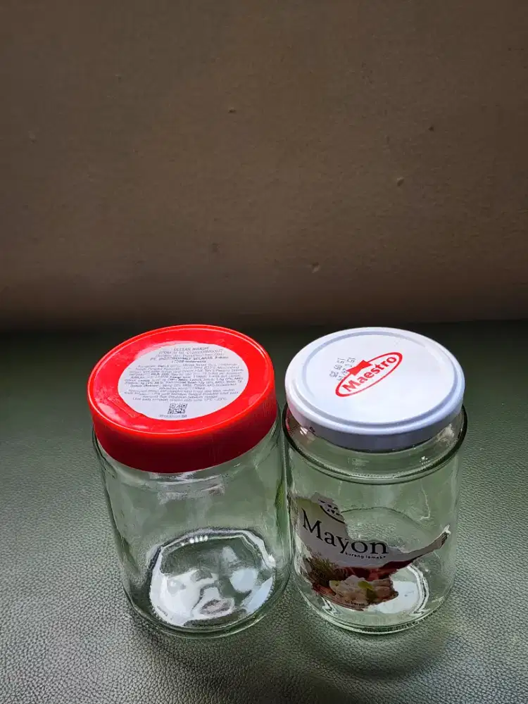 Toples kaca bekas mayonais dan selai /pcs