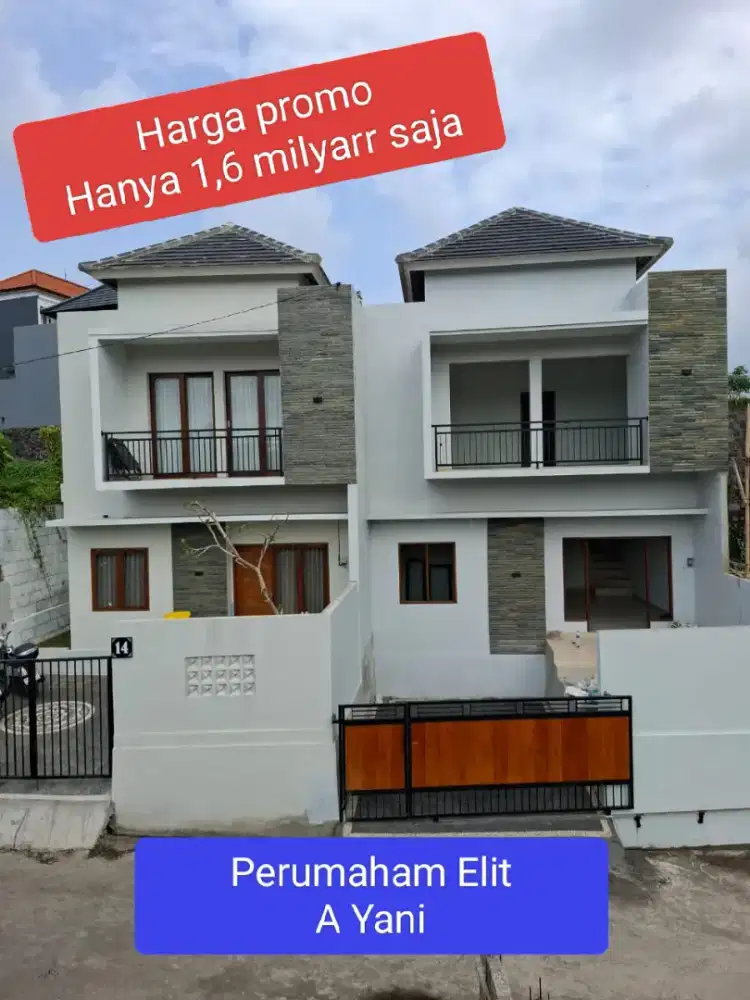 Promo rmh baru 2lt lingk perum elit a yani dkt pusat kota gatsu,puspem