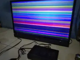 Tv lcd toshiba 32 in cdminus seperti di gamabar