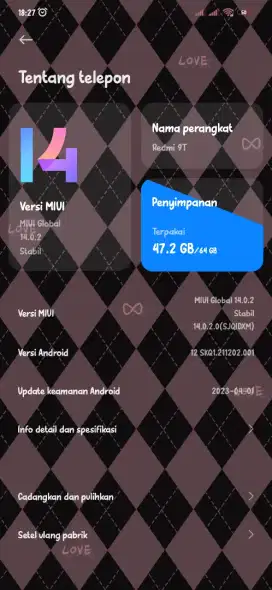 Redmi 9T 4/64 BACA KETERANGAN DULU