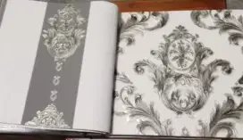 Wallpaper dinding premium motif timbul