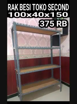 RAK BESI BEKAS TOKO HARGA 375 RB LOK SDA
