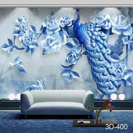 Wallpaper Dinding 3D Custom Desain Korden Gorden Vitrase