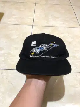 Topi Vintage IndyCar 3com 'Network That Go The Distance'