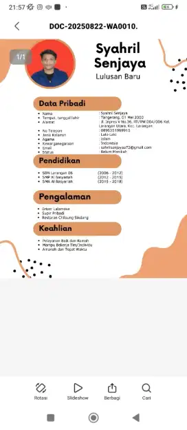 MENCARI PEKERJAAN YANG HALAL