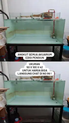 Jual edisi pensiun Akuarium filter dan rak