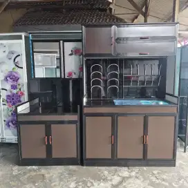 Meja wastafel dan rak piring acp super mewah