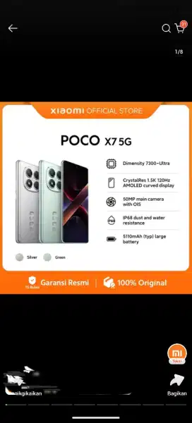 Poco x7 ram 12/512