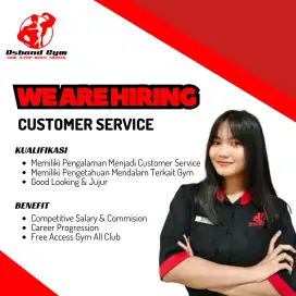 LOWONGAN CUSTOMER SERVICE GYM