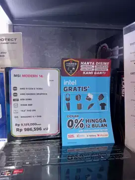 Cicilan laptop MSI Modern 14