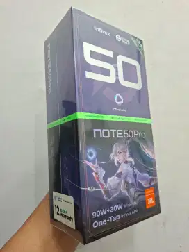 Infinix Note 50pro ram 8/256GB New Kondisi segelan garansi resmi