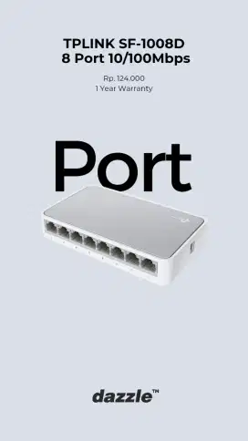 TPLINK SF-1008D 8 PORT ETHERNET LAN GARANSI 1 TAHUN