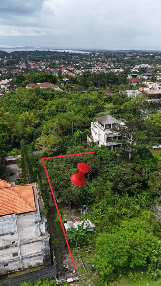 DiJUAL Tanah VIEW OCEAN dan AIRPORT di Jimbaran Ungasan Puri Gading
