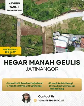 HUNIAN ELIT SIAP BANGUN – KAVLING EKSKLUSIF JATINANGOR PREMIUM