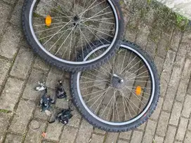 groupset shimano alivio japan dan wheelset