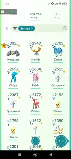 Jual akun pokemon go lv 38 siap tempur