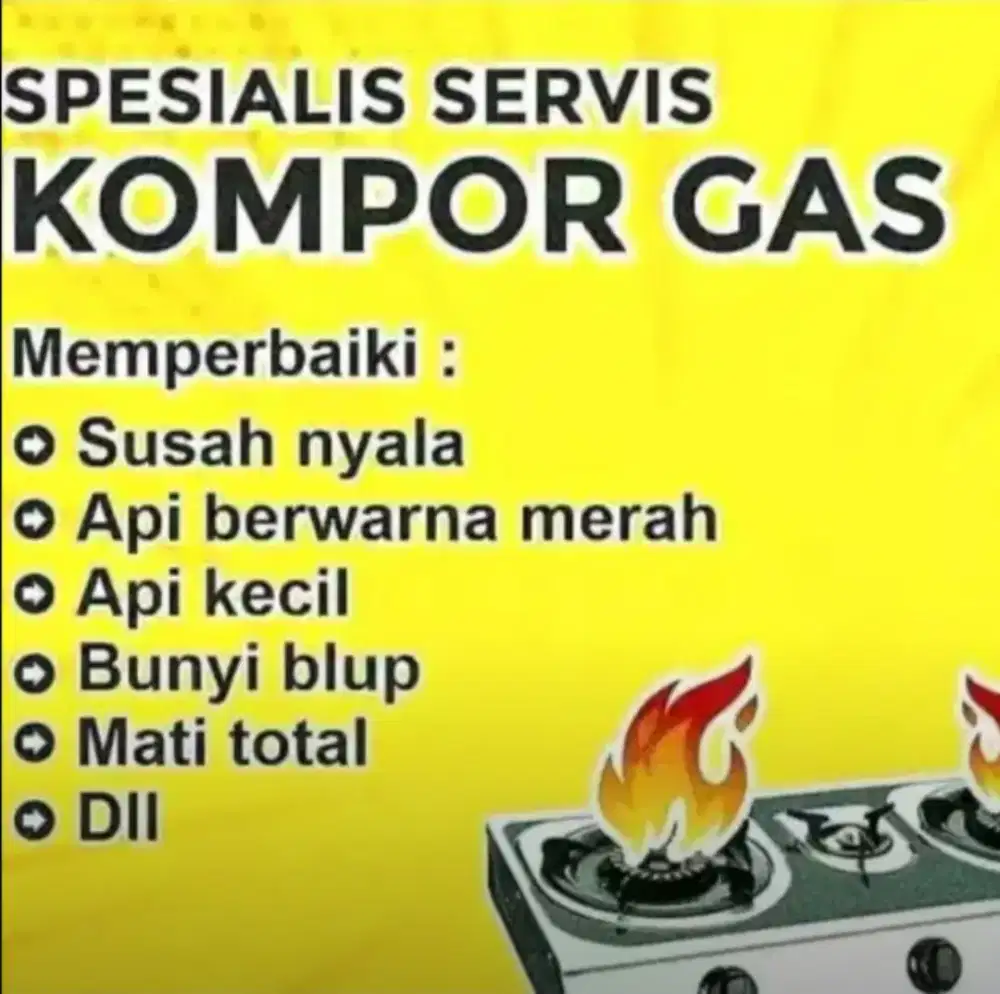 Service kompor gas Elpiji