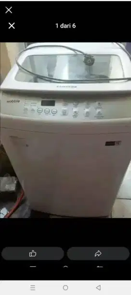 Jual mesin cuci masih bagus belum pernah service merk Samsung
